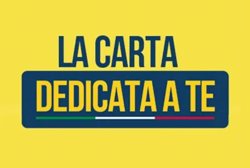 Avviso distribuzione codice identificativo carta ''Dedicata a Te''